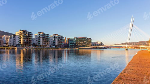 Preview: Ypsilon Bridge Over Fjord In Drammen Norway