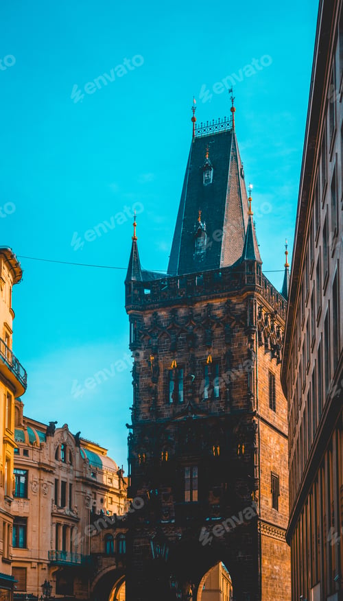 Preview: Medieval Gate On The Charles Bridge, Prague, An Iconic Landmark And Tourist Attraction