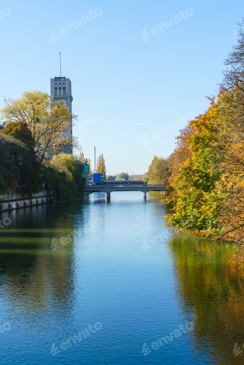 Preview: The Deutsches Museum (German) At Museum Island And Isar River, Munich, Germany