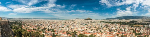 Preview: Big Skyline View Over Athen Cityscape At Greece