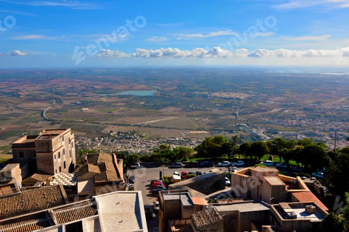 Preview: View Of The Historic Center Of Erice Sicily