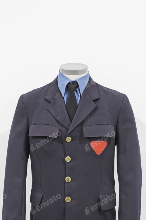 Preview: Formal Navy Jacket Displayed on Mannequin