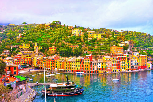 Preview: Glimpse Of Portofino With Its Colorful Houses