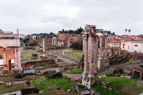 Preview: Ancient Roman Forum At Dusk