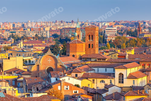 Preview: Bologna. Aerial View Of The City.