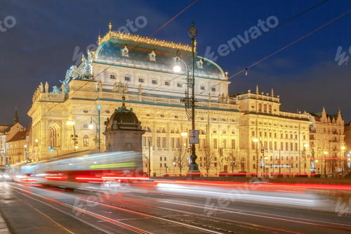 Preview: The Building Of The National Theatre In Prague, Czech Republic.
