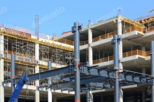 Preview: Building Site Of New Skyscraper Construction Industry