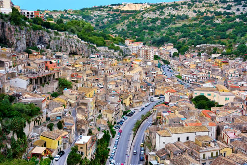 Preview: Panorama Of The Historic Center Of Modica Sicily Italy