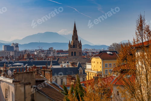 Preview: Grenoble. Aerial View Of The City.