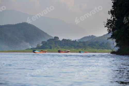 Preview: Beautiful Natural Landscapes In Mekong River, Laos