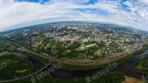 Preview: Russia, Vladimir. Panorama Of The City. Aerial View