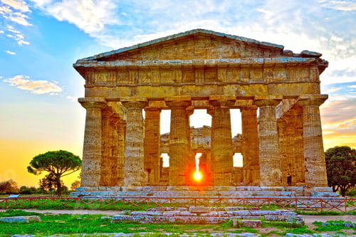 Preview: The Temple Of Neptune It Was Built In The Doric Order Around 460–450 Bc Paestum Italy