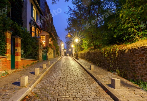 Preview: Paris. Old Street On The Montmartre Hill.