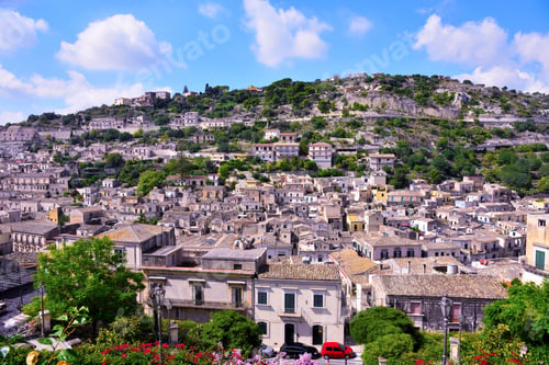 Preview: Panorama Of Modica Sicily Italy