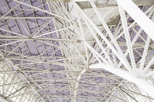 Preview: Structure Of White Steel Bridge Construction