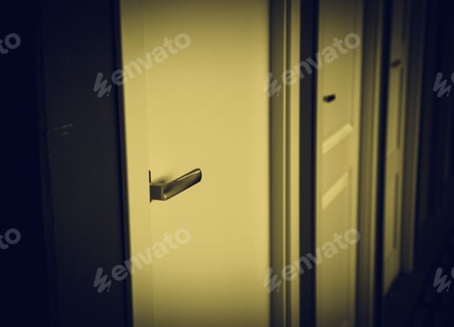 Preview: Wooden Doors In Furniture Store, Construction And Architecture