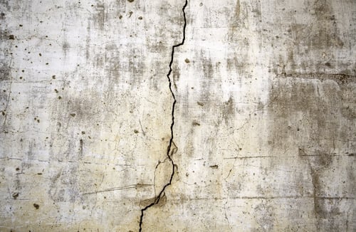 Preview: Broken Wall In Urban Street, Construction And Architecture