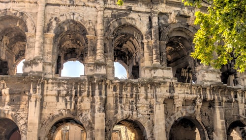 Aperçu: Nimes, France : Roman Amphitheater, Hdr Image