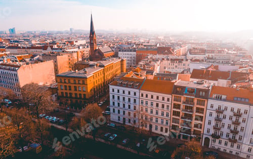 Preview: Beautiful Berlin From The Top With Church In The Center