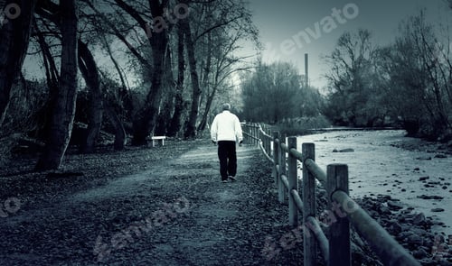 Preview: Man Running In Park, Sport And Training
