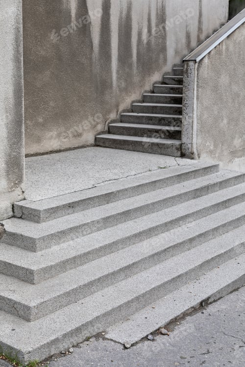 Preview: External Stairs Concrete Structure Old Architecture