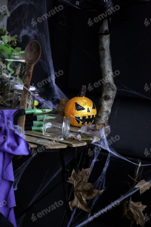 Preview: Scary Pumpkin On Halloween, Party And Ghosts, Witchcraft