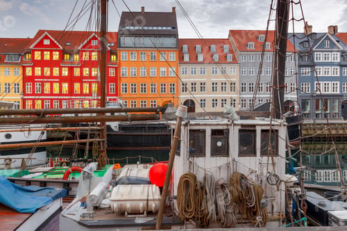 Preview: Copenhagen. The Nyhavn Channel Is At Dawn.