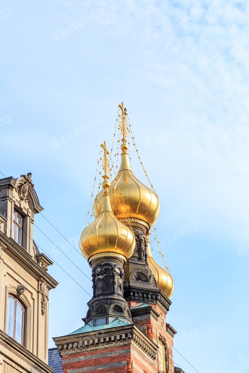 Preview: Copenhagen, Denmark. Domes Alexander Nevsky Church