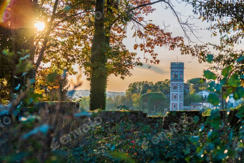 Preview: Autumn Colors Cover The Cassacco Castle. Friuli. Italy