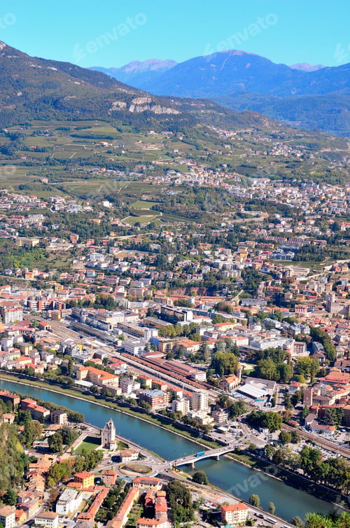 Preview: Aerial View Of Trento Italy