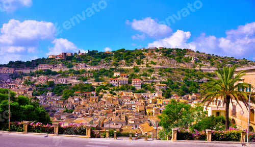 Preview: Panorama Of Modica Sicily Italy