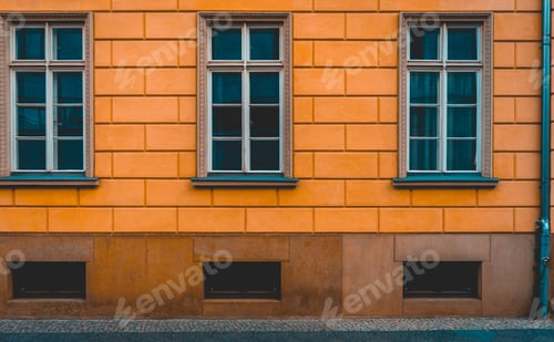 Preview: Historical Facade And Street Of An Old Building