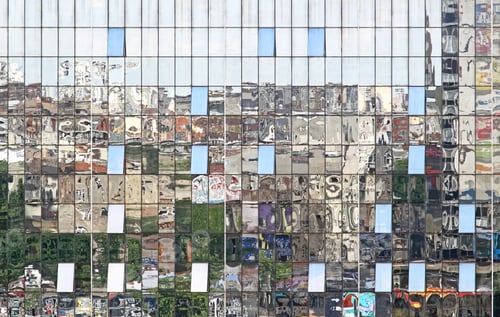 Preview: Glass Reflection At Modern Building Facade