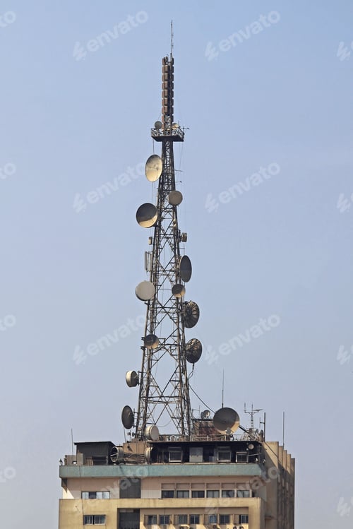 Preview: Antenna Tower At Egyptian National Television Station Building In Cairo