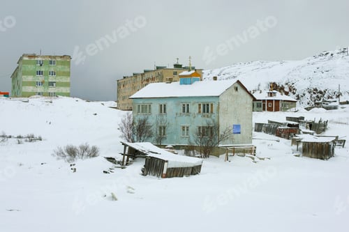 Preview: Church Of The Icon Of The Mother Of God Of Tikhvin In Lodeynoye On A Cloudy February Day