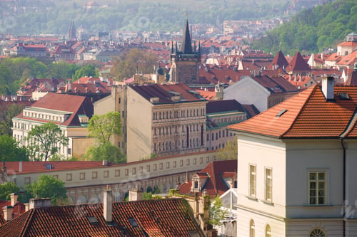 Preview: Spring Morning Over Prague. Czech Republic