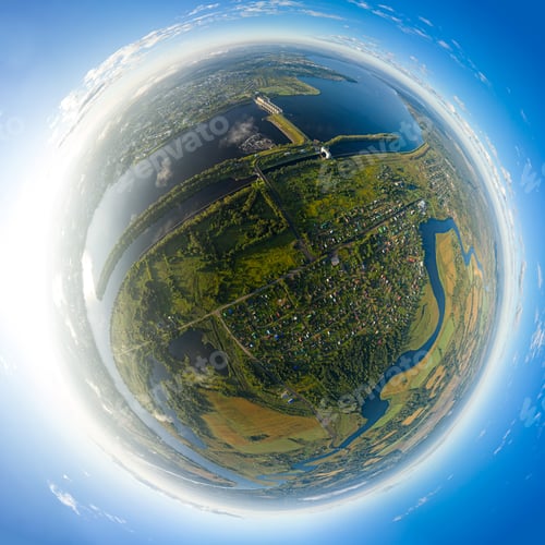 Preview: Uglich, Russia. Uglich Pound Lock. Volga River. Uglich Hydroelectric Power Station. Early Morning