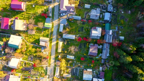 Preview: Holiday Village In The Suburbs Of The City Of Ekaterinburg. Ural, Russia. Autumn, Sunset Time
