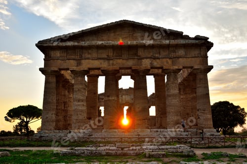 Preview: The Temple Of Neptune It Was Built In The Doric Order Around 460–450 Bc Paestum Italy