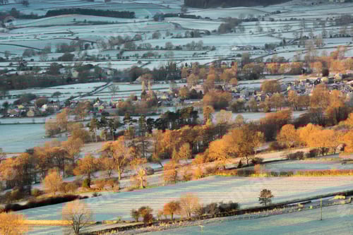 Preview: Frosty View Over Redmire In Wensleydale. Yorkshire Dales