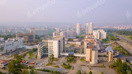 Preview: Russia, Krasnoyarsk. Siberian Federal University, Multifunctional Complex, From Dron