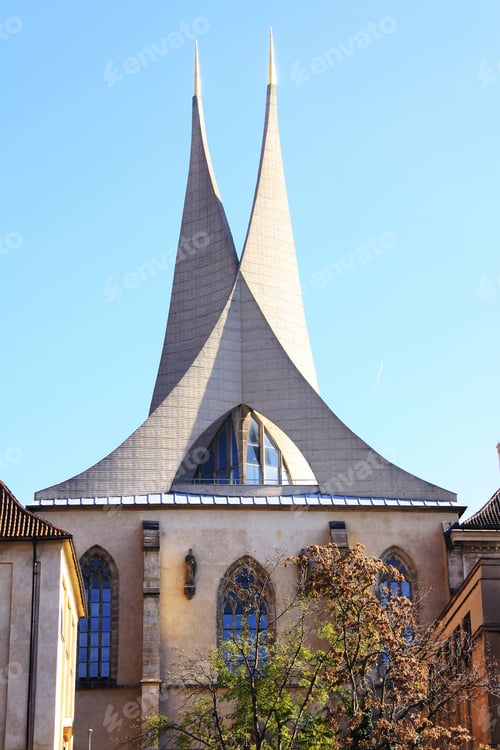 Preview: Prague Religious Architecture Â?? Hyperbolical Towers Of Monastery Emausy