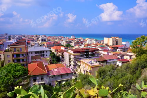 Preview: Panorama Of The Town Of Capo D'Orlando Sicily Italy