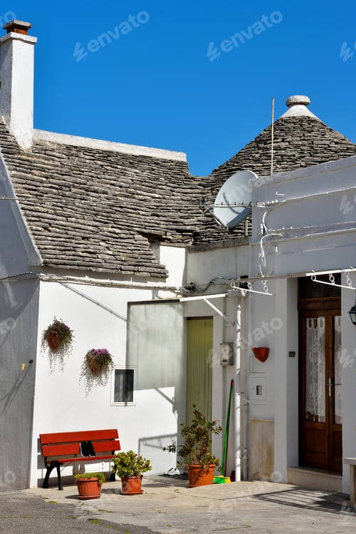Preview: View Of Trulli Houses In Alberobello, Italy