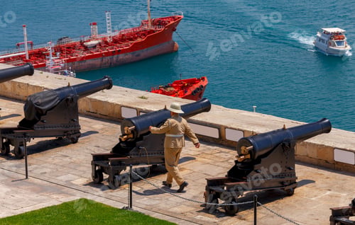 Preview: Valletta. Mediterranean Harbor.