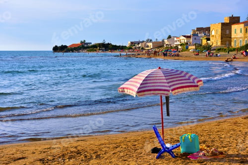 Preview: Beach Near The Casa Montalbano In The Province Of Ragusa, Which Has Become Famous For Being The