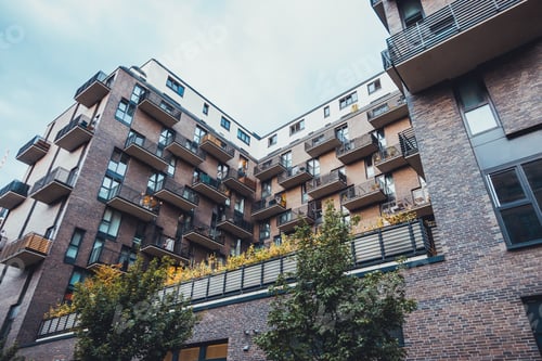 Preview: House At East Berlin, Germany On A Cloudy Day