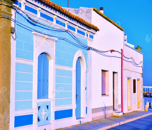 Preview: Characteristic Sicilian Houses (Punta Secca) In The Province Of Ragusa Italy