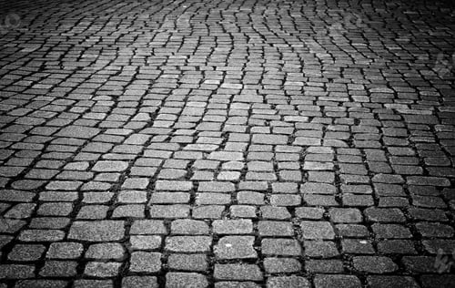 Preview: Flooring Stone Floor Tiles In City Street, Construction