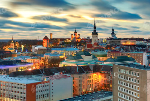 Preview: Tallinn. The Alexander Nevsky Cathedral On Toompea Hill.